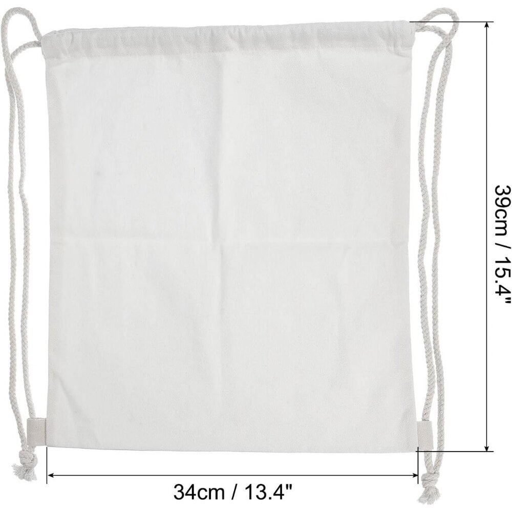 Customizable Foldable Cotton Drawstring Backpack … - image 2